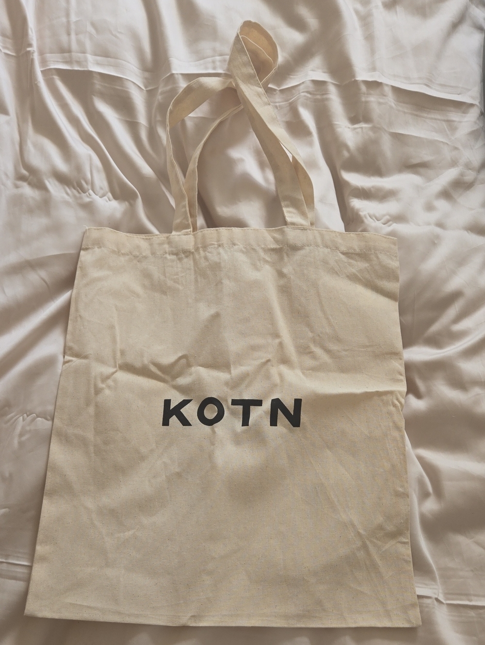 KOTN Natural Canvas Tote Bag - Cream